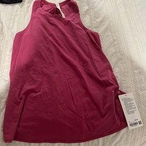 Lululemon all tied up open back tank fuchsia **NWT**